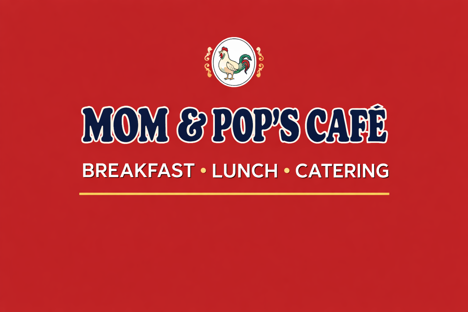 Mom & Pop's Cafe website example